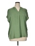 Maison d' Amelie 100% Polyester Green Short Sleeve Blouse Size XL - photo 1