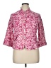 Coldwater Creek Print Pink Blazer Size 14 - photo 1