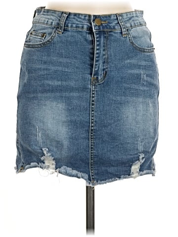 Unbranded Denim Skirt (view 1)