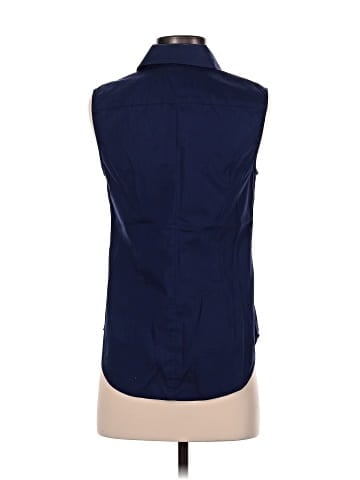Grammar Sleeveless Button-Down Shirt (view 2)