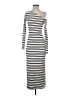 No Comment Stripes Gray Casual Dress Size S - photo 1