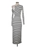 No Comment Stripes Gray Casual Dress Size S - photo 2