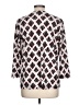 Anne Klein Argyle Ivory 3/4 Sleeve Blouse Size L - photo 2