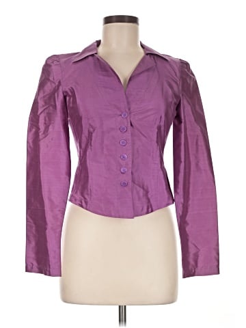 Emporio Armani Long Sleeve Silk Top (view 1)