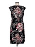 Connected Apparel Print Black Casual Dress Size 10 - photo 2