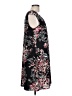 Connected Apparel Print Black Casual Dress Size 10 - photo 4