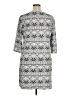 Tacera Print Gray Casual Dress Size 1X - photo 2