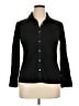 J. McLaughlin Black Long Sleeve Button-Down Shirt Size XL - photo 1