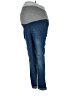 Shein Color Block Blue Jeans Size 8 - 10 Maternity - photo 1