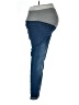 Shein Color Block Blue Jeans Size 8 - 10 Maternity - photo 4