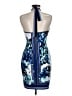 Cache Graphic Blue Cocktail Dress Size 6 - photo 2