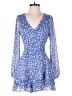 Altar'd State Hearts Blue Romper Size S - photo 1