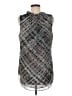 CAbi 100% Polyester Gray Sleeveless Blouse Size M - photo 2