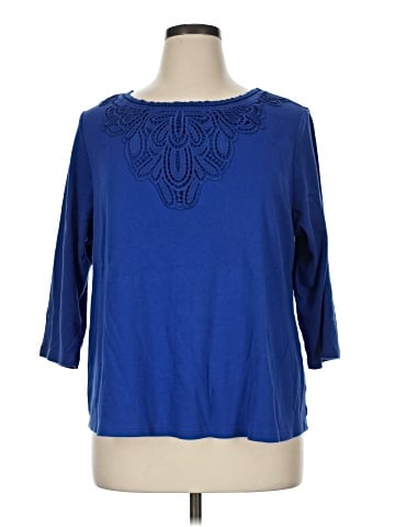 Croft & Barrow 3/4 Sleeve Top (view 1)