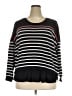 Torrid Stripes Black Pullover Sweater Size 2X Plus (2) - photo 1