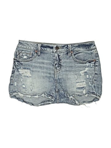 Buckle Black Denim Shorts (view 1)