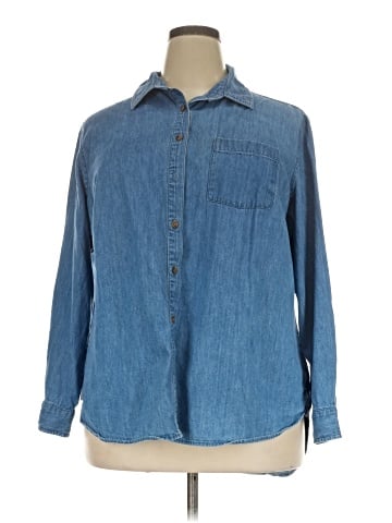 Ava & Viv Long Sleeve Button-Down Shirt (view 1)