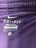 Nike 100% Polyester Color Block Purple Athletic Shorts Size M - photo 3