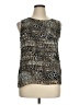 Dana Buchman 100% Polyester Silver Sleeveless Top Size XL - photo 1