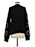 Crown & Ivy Hearts Black Pullover Sweater Size M - photo 2