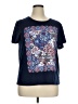 Gloria Vanderbilt Paisley Blue Short Sleeve T-Shirt Size XL - photo 1