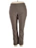 Nic + Zoe Solid Brown Active Pants Size 22 - photo 1