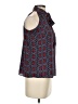 Ann Taylor 100% Polyester Blue Sleeveless Blouse Size XXS - photo 4