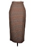 Smythe Stripes Brown Casual Skirt Size 0 - photo 2