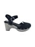 White Mountain 100% Leather Black Wedges Size 8 - photo 1