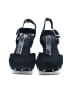 White Mountain 100% Leather Black Wedges Size 8 - photo 2