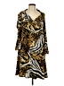 MESMERIZE Animal Print Brown Cocktail Dress Size L - photo 1