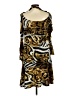 MESMERIZE Animal Print Brown Cocktail Dress Size L - photo 2