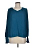 Maison d' Amelie 100% Polyester Teal Long Sleeve Blouse Size M - photo 1