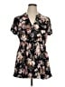 Assorted Brands 100% Polyester Black Short Sleeve Blouse Size 1X - photo 1