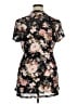 Assorted Brands 100% Polyester Black Short Sleeve Blouse Size 1X - photo 2