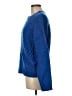 Hooked Up Solid Blue Pullover Sweater Size M - photo 5