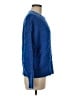 Hooked Up Solid Blue Pullover Sweater Size M - photo 4