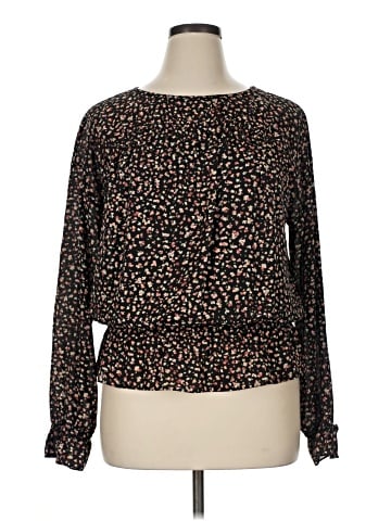 Kaari Blue Long Sleeve Blouse (view 1)