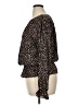 Kaari Blue 100% Polyester Black Long Sleeve Blouse Size XL - photo 5