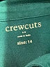 Crewcuts Outlet 100% Cotton Green Long Sleeve Top Size 14 - photo 3