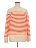 J.Crew Factory Store Stripes Orange Pullover Sweater Size XL - photo 1