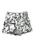 Shein Metallic Silver Shorts Size 2 - photo 1