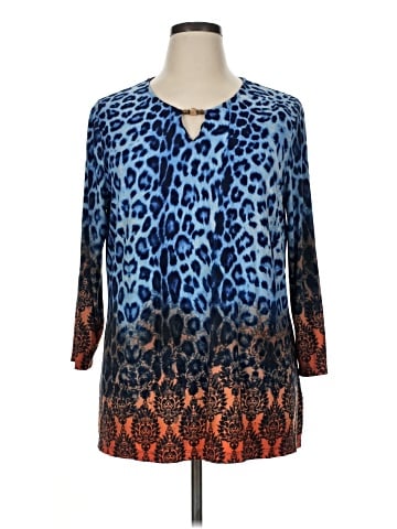 Susan Graver 3/4 Sleeve Blouse (view 1)