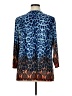 Susan Graver Animal Print Blue 3/4 Sleeve Blouse Size XL - photo 2