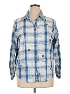 Lemon Grass Long Sleeve Button Down Shirt