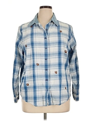 Lemon Grass Long Sleeve Button-Down Shirt (view 1)