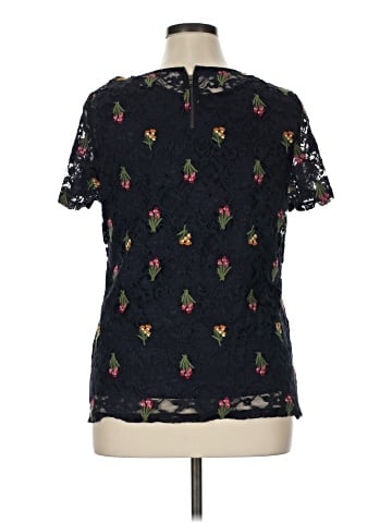 Christopher & Banks Short Sleeve Blouse (view 2)