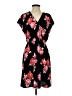 Halogen 100% Polyester Print Black Casual Dress Size S - photo 1