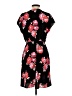 Halogen 100% Polyester Print Black Casual Dress Size S - photo 2