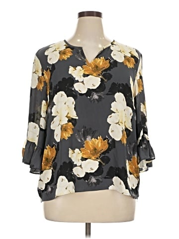 Ann Taylor Factory 3/4 Sleeve Blouse (view 1)